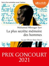 La plus secrète mémoire des hommes | Sarr, Mohamed Mbougar (1990-....). Auteur