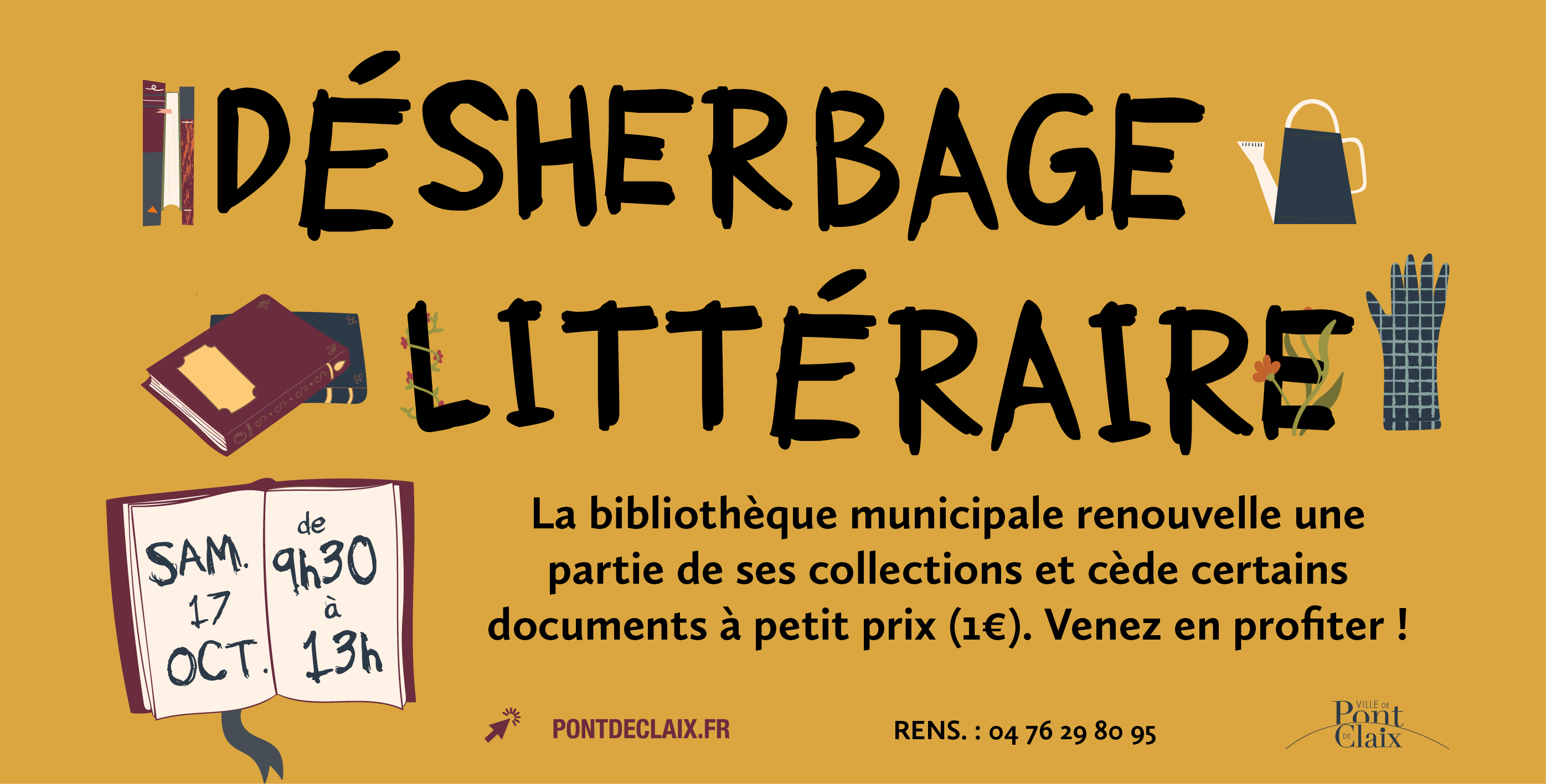 Affiche Désherbage Littéraire