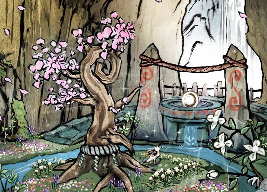 Fan art du jeu vidéo Okami